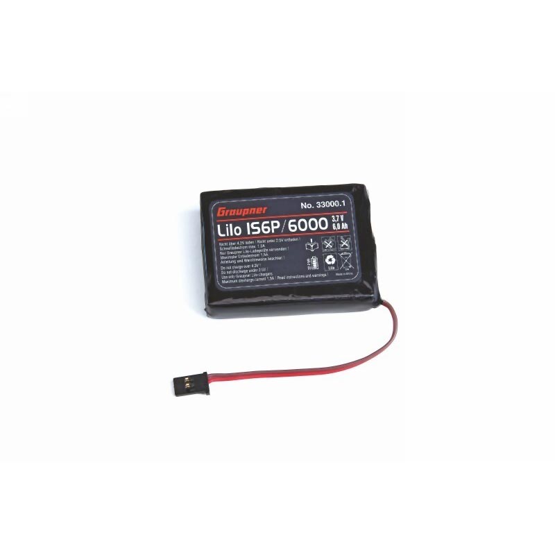Graupner Senderakku flach Li1S 6000mAh 3,7V 33000.1