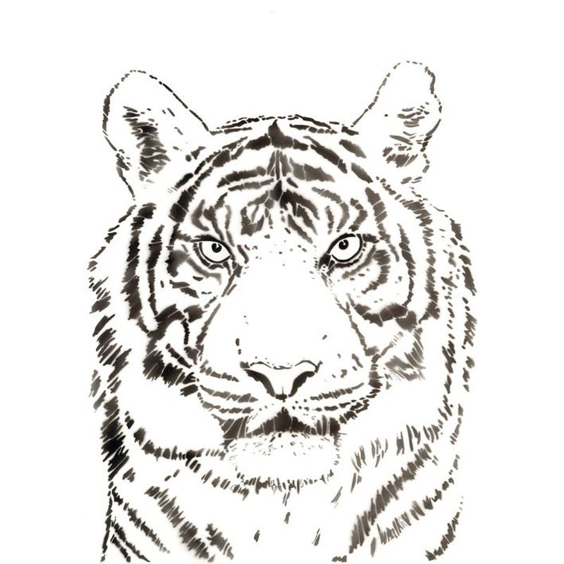 Hansa, Schablone - Tiger Wildlife gross 410190 | eBay