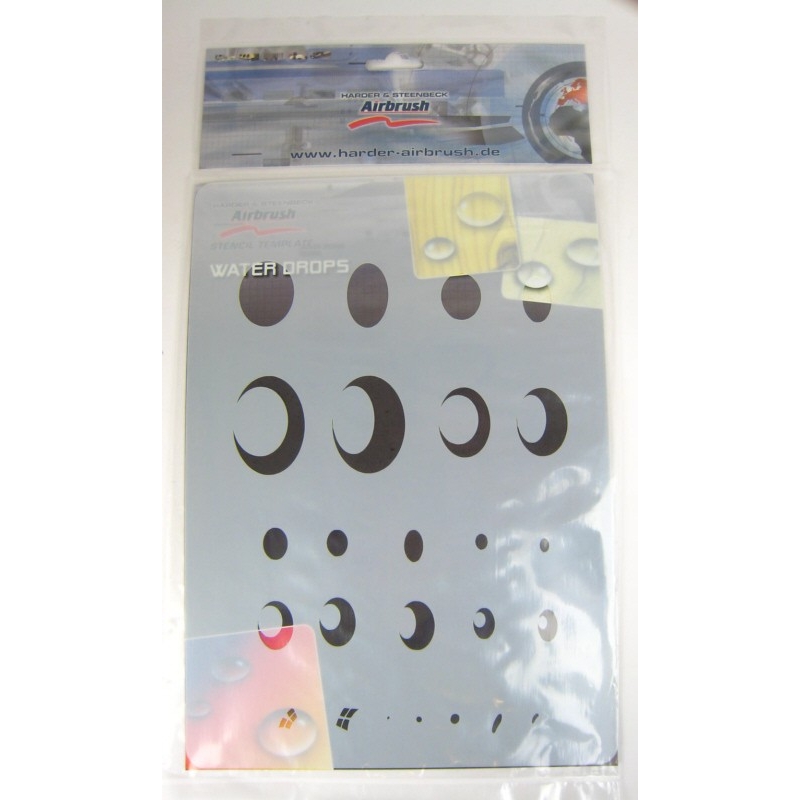 Airbrush Stencil Water Drops Schablone Wassertropfen 4110114 Harder und